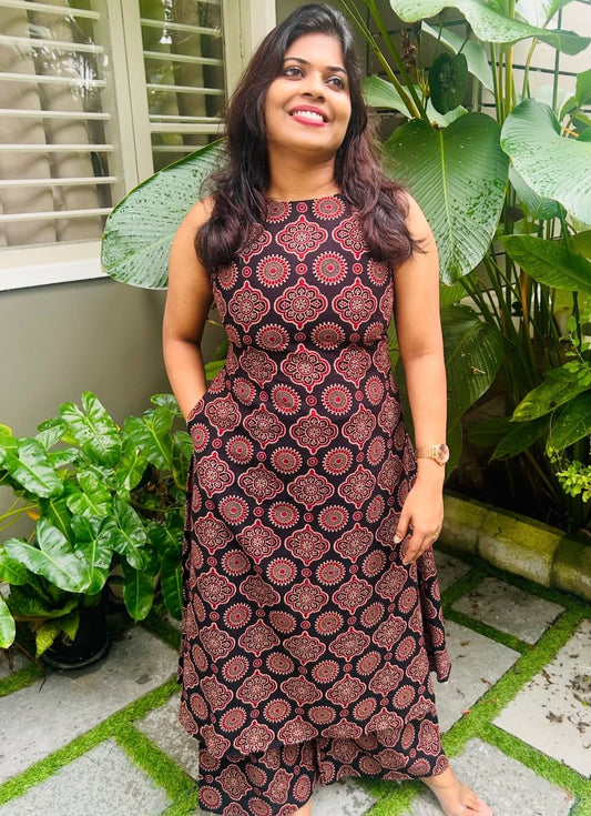 Coord set -Ajrakh print