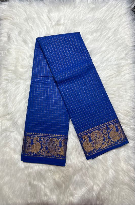ZARI CHECKS COTTON SAREE