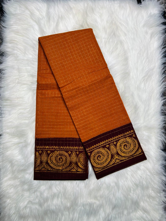 ZARI CHECKS COTTON SAREE