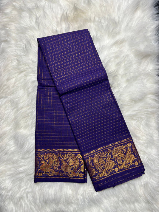 ZARI CHECKS COTTON SAREE