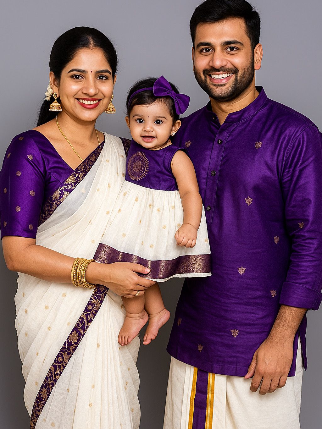Traditional family combo outfits