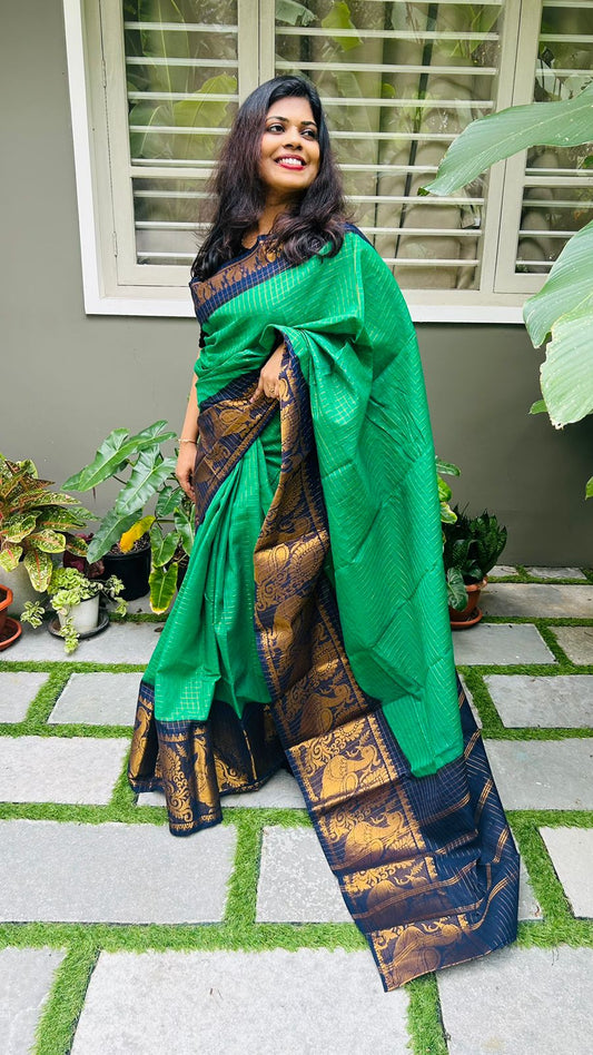 ZARI CHECKS GREEN