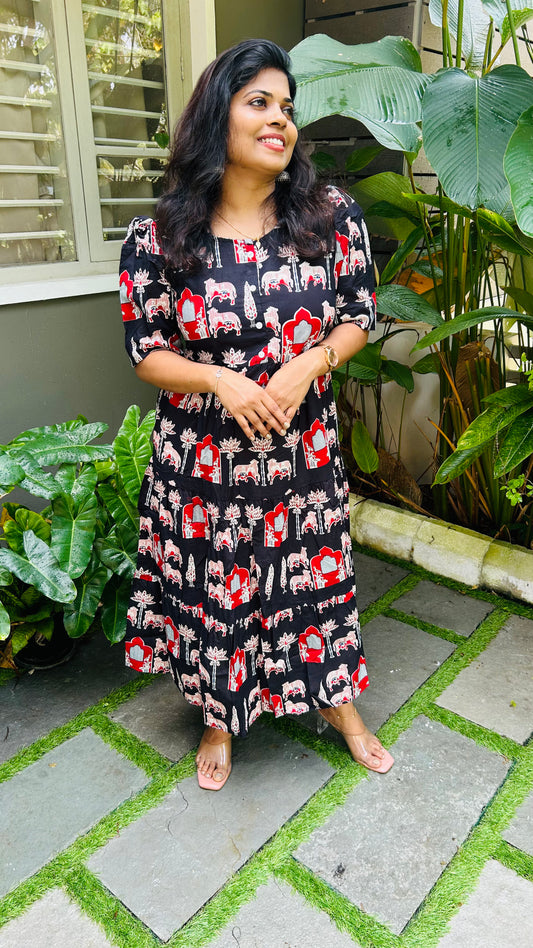 Block printed Frock