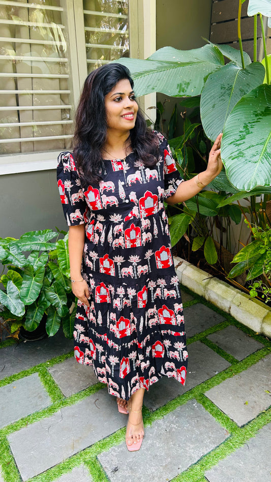 Block printed Frock