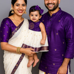 Traditional family combo outfits