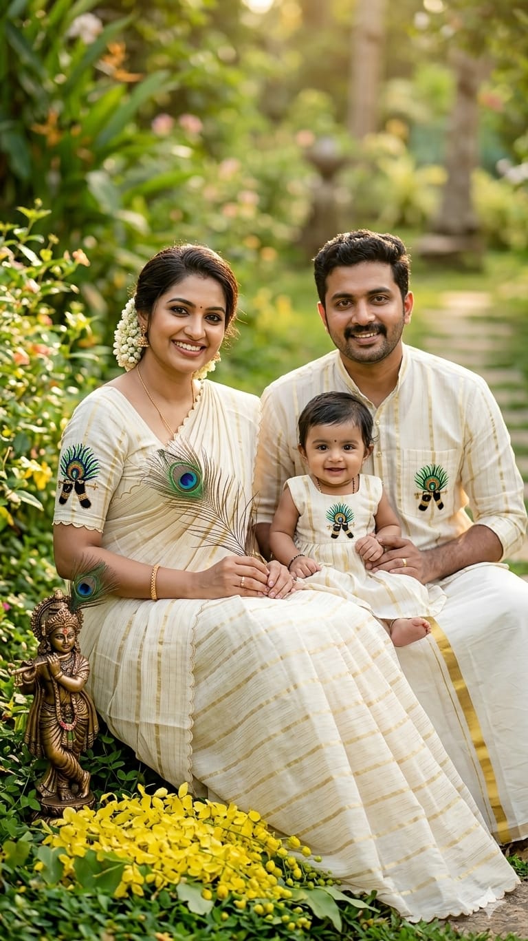 Traditional family combo outfits