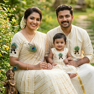 Traditional family combo outfits